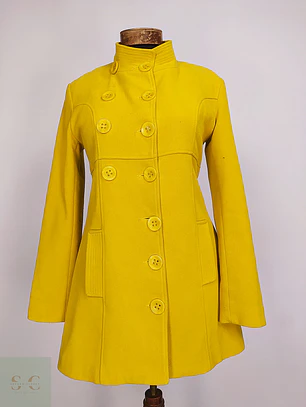 Abrigo Muzo Clup Amarillo Talla 40 M