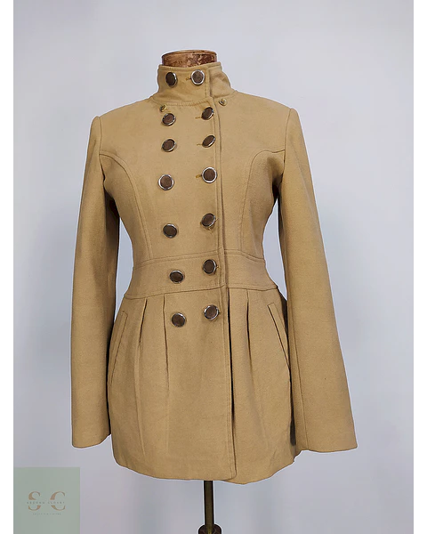 Abrigo Cruzado Gazelle Camel Talla M