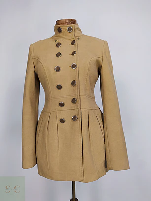 Abrigo Cruzado Gazelle Camel Talla M