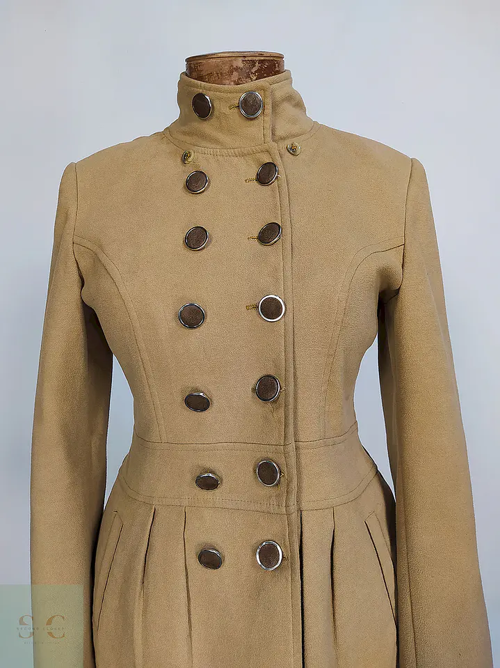 Abrigo Cruzado Gazelle Camel Talla M 2