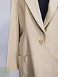 Blazer Miss Britt Beige Lana cordero y Angora Talla 2XL  - Miniatura 3