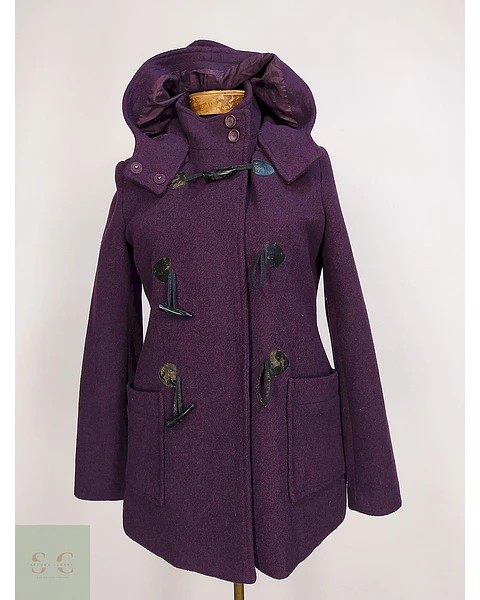 Abrigo Montgomery Parks Morado Lana Talla SM