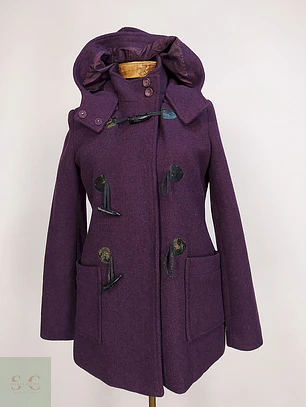 Abrigo Montgomery Parks Morado Lana Talla SM