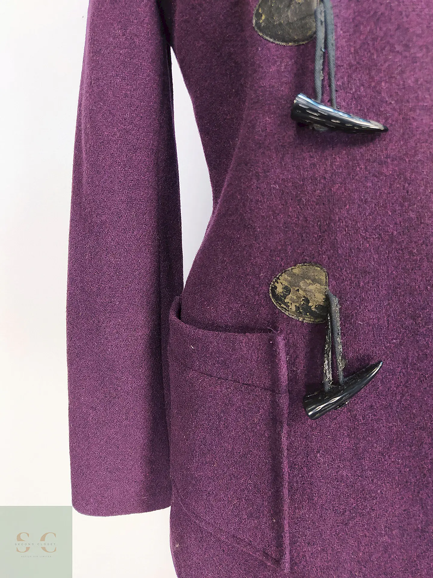 Abrigo Montgomery Parks Morado Lana Talla SM 2