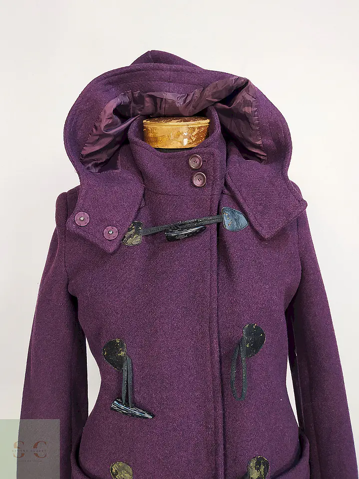 Abrigo Montgomery Parks Morado Lana Talla SM 4