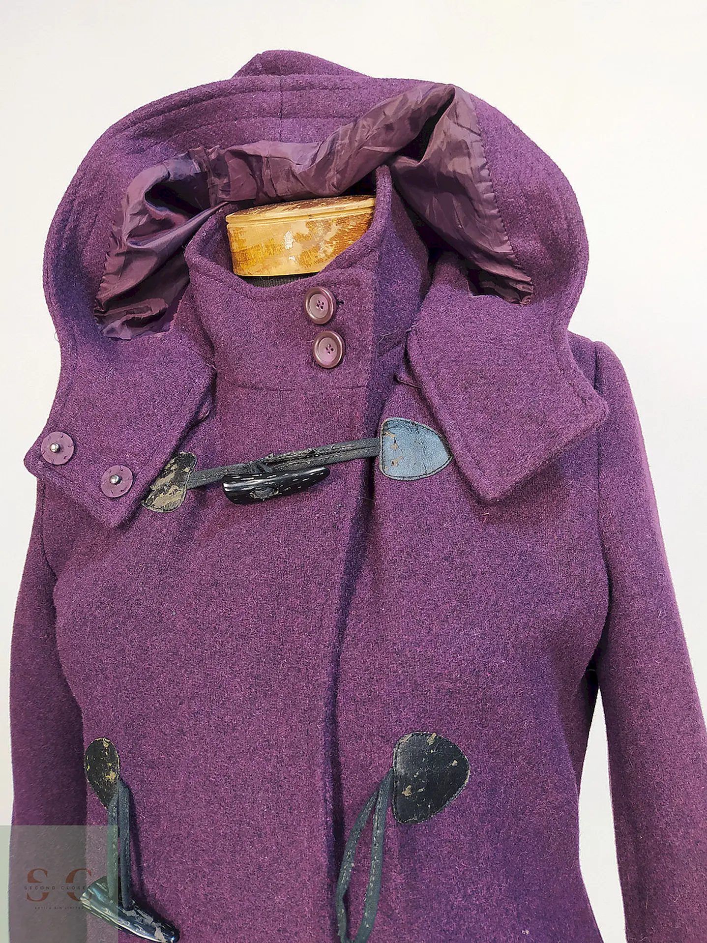Abrigo Montgomery Parks Morado Lana Talla SM 5