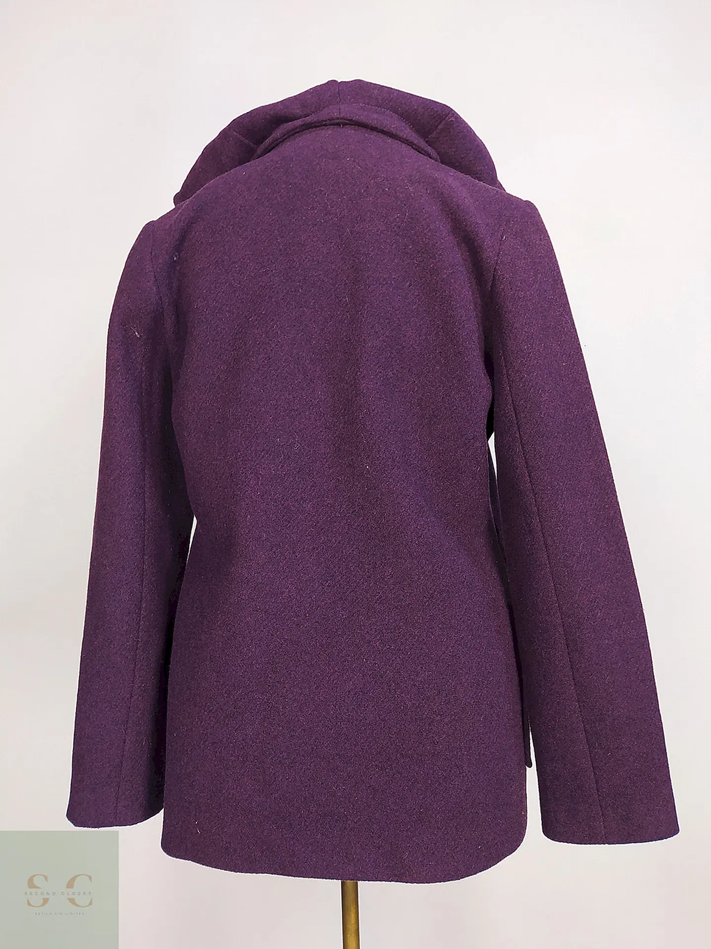 Abrigo Montgomery Parks Morado Lana Talla SM 9