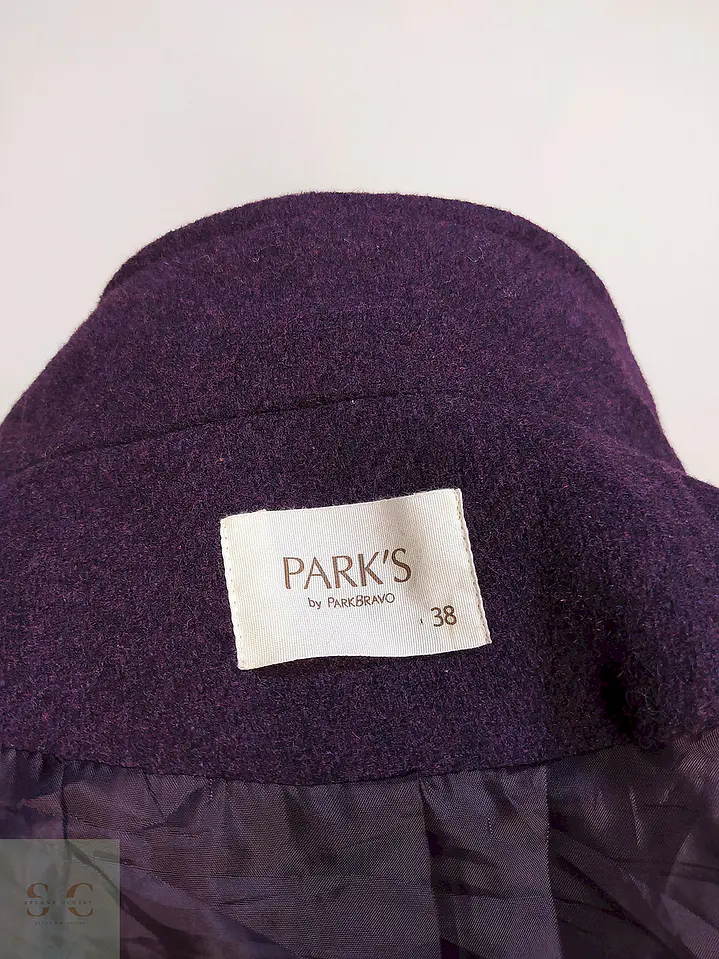 Abrigo Montgomery Parks Morado Lana Talla SM 10