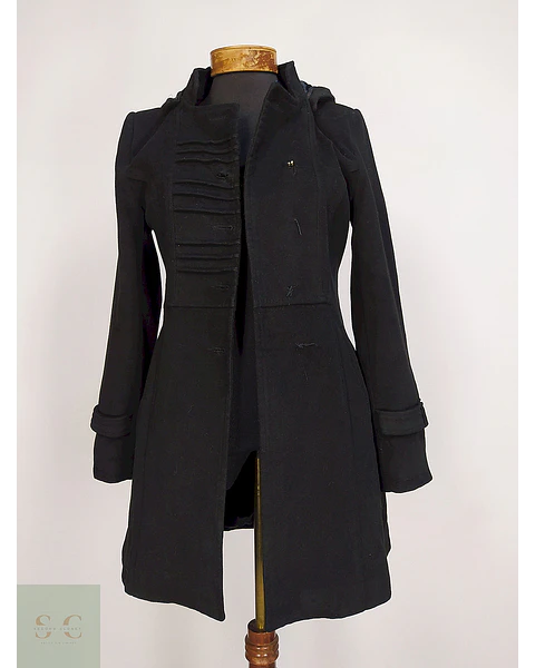 Chaquetón Malvin Negro con Gorro Talla XS