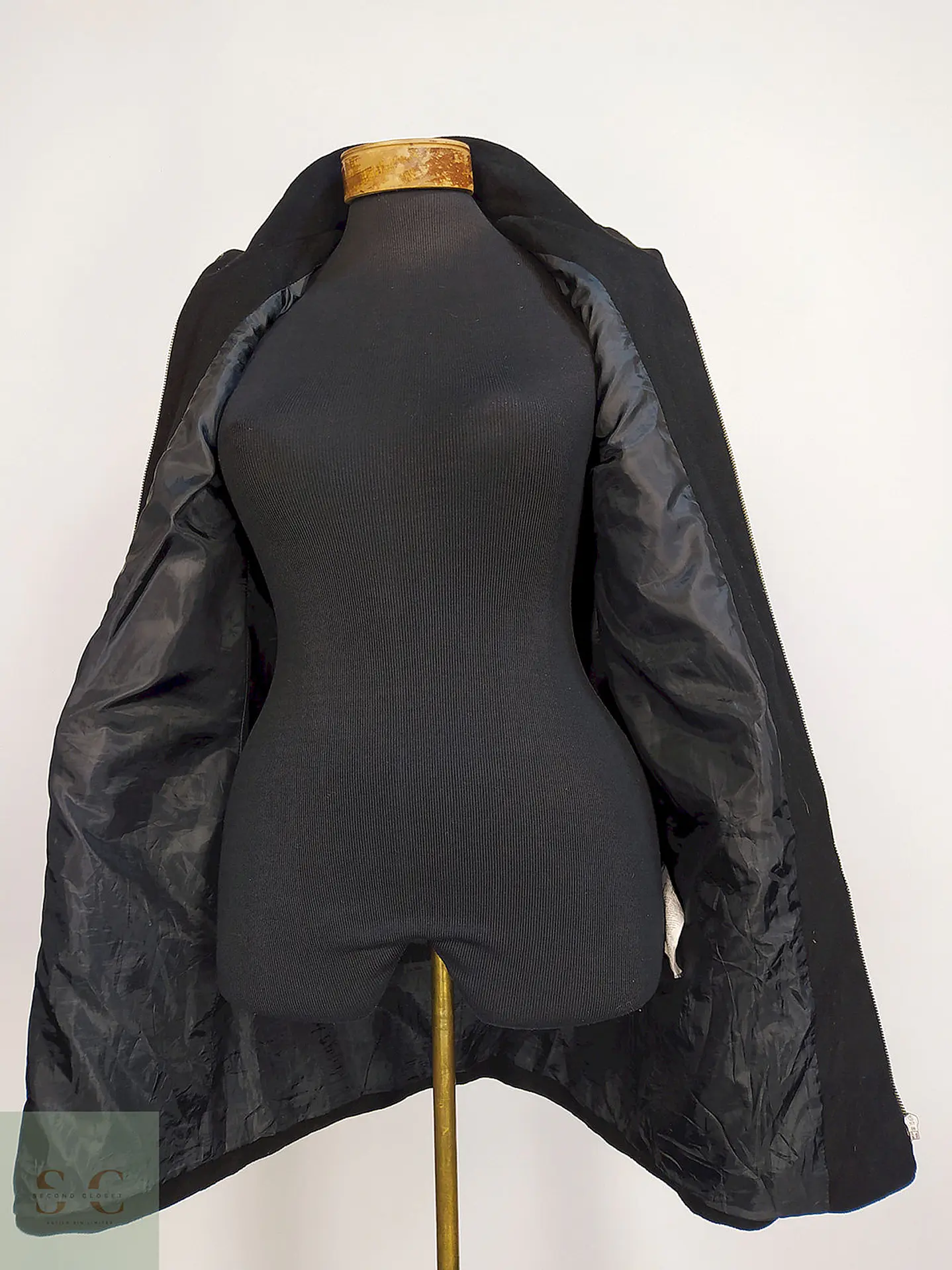 Chaqueta Abrigo Koton Negro Talla XS 4