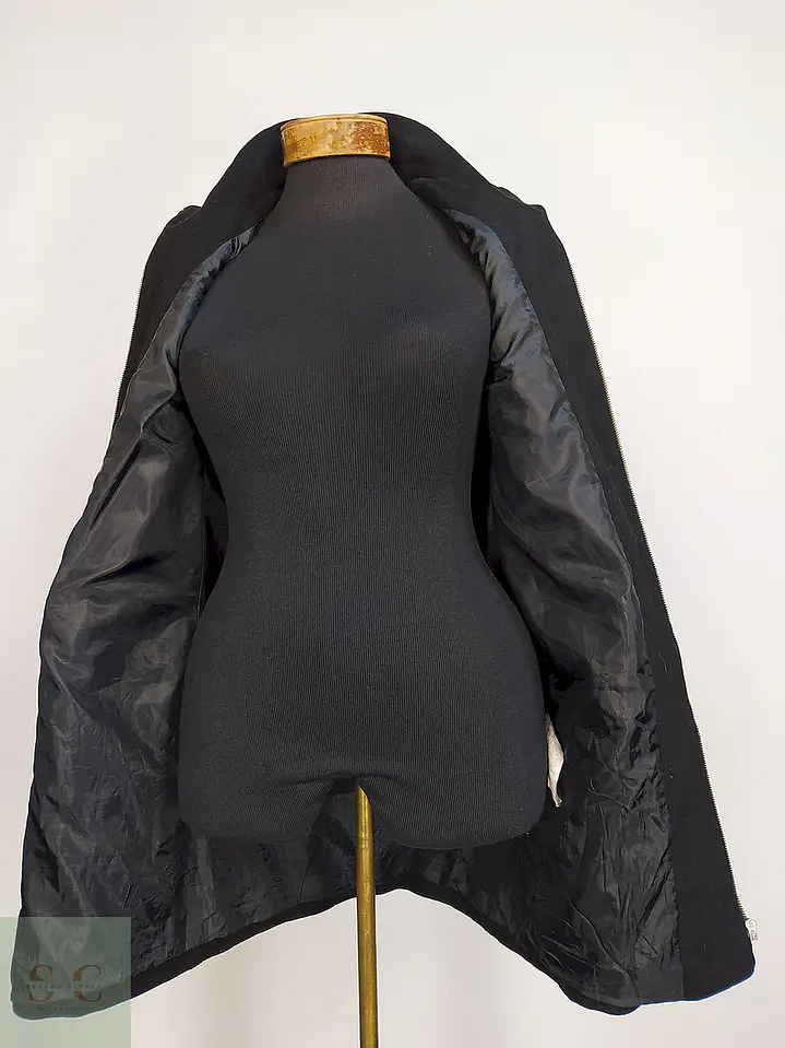 Chaqueta Abrigo Koton Negro Talla XS 4