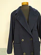 Abrigo Largo Azul Morton Bernard Lana Talla 44 - Miniatura 6