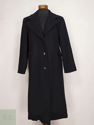 Abrigo Largo Negro Talla 46