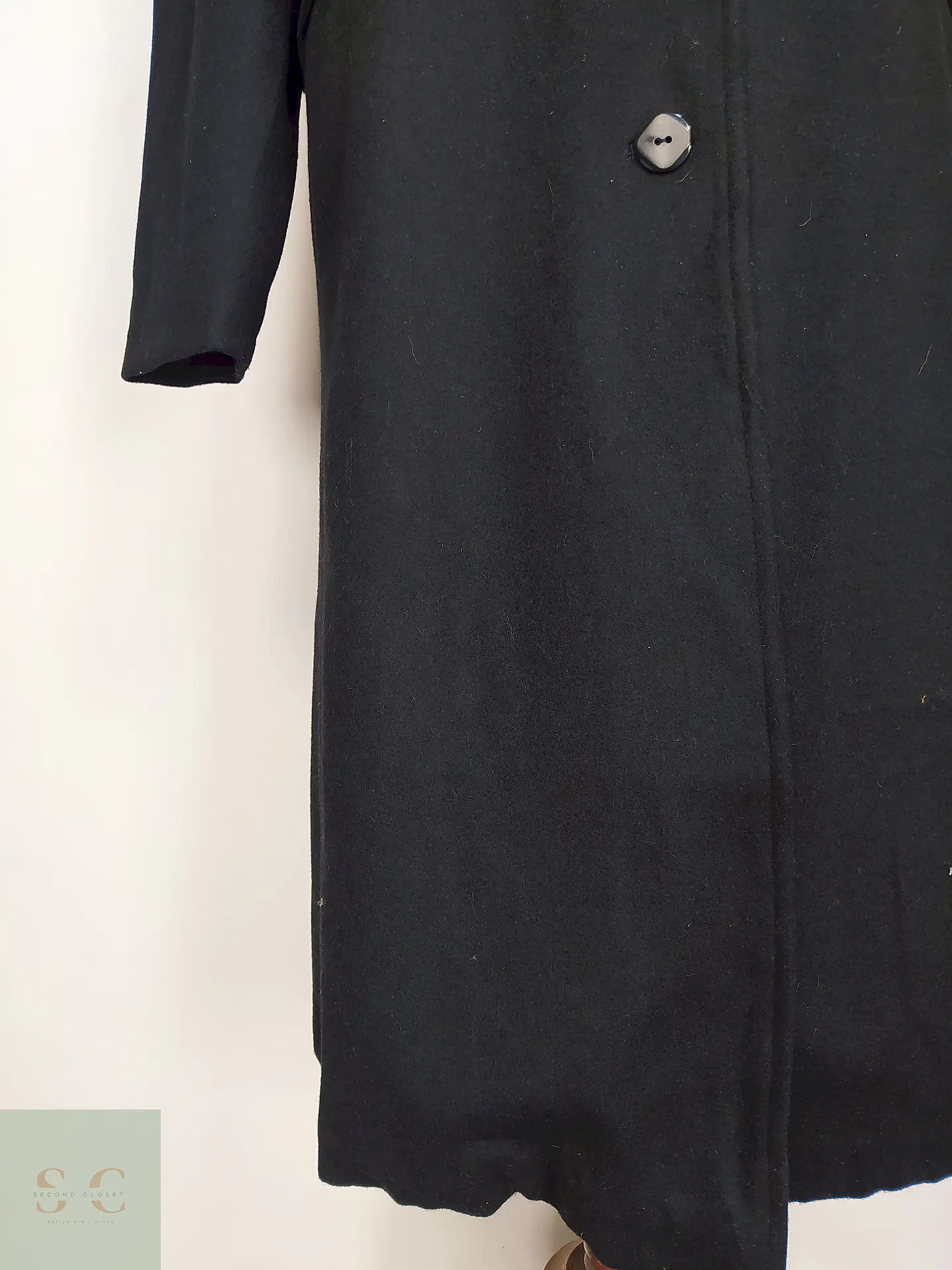 Abrigo Largo Negro Talla 46 4