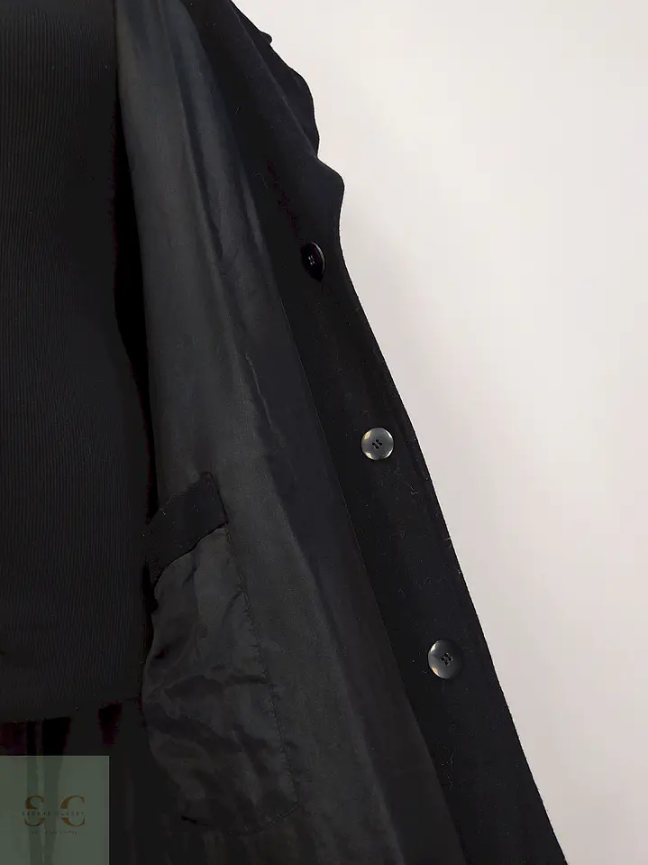 Abrigo Largo Negro Talla 46 10