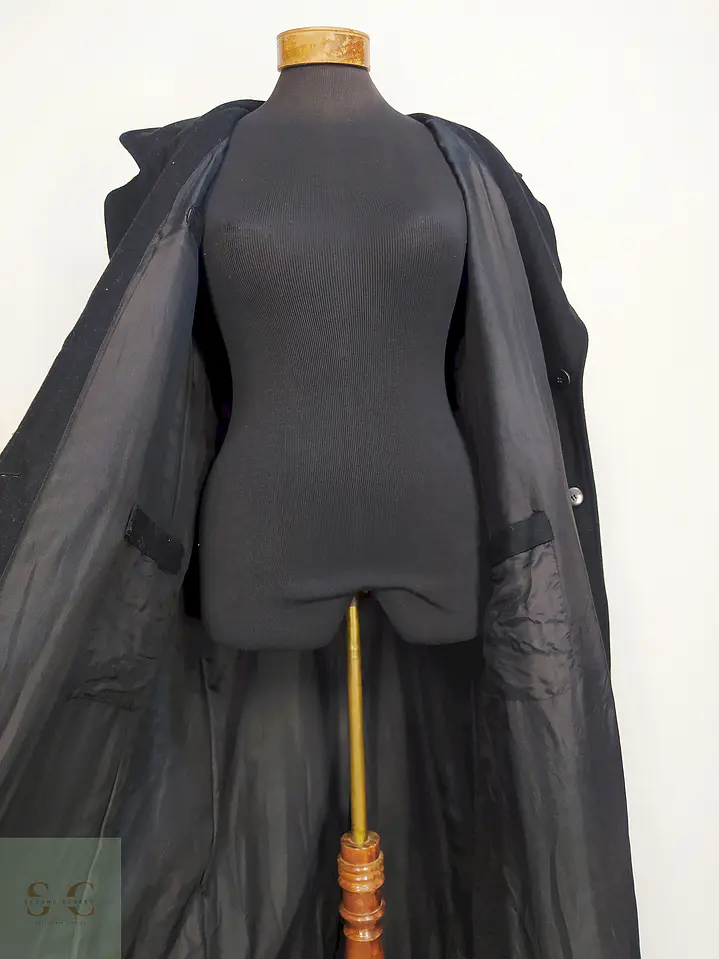 Abrigo Largo Negro Talla 46 11