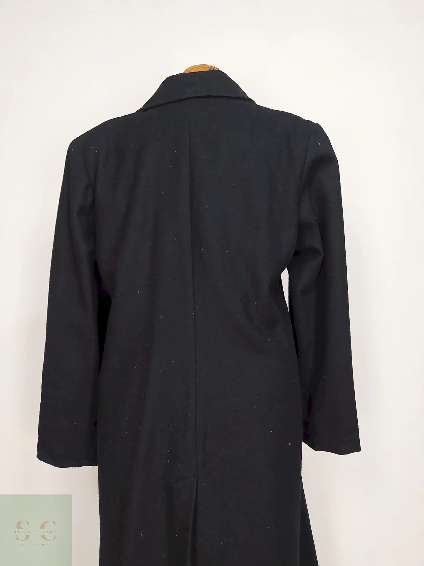 Abrigo Largo Negro Talla 46 15
