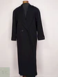 Abrigo Largo Negro Jones New York 100% Lana Virgen Talla 50 - Miniatura 1