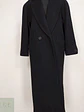 Abrigo Largo Negro Jones New York 100% Lana Virgen Talla 50 - Miniatura 3