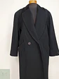 Abrigo Largo Negro Jones New York 100% Lana Virgen Talla 50 - Miniatura 6