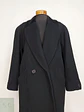 Abrigo Largo Negro Jones New York 100% Lana Virgen Talla 50 - Miniatura 7