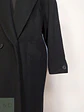 Abrigo Largo Negro Jones New York 100% Lana Virgen Talla 50 - Miniatura 9