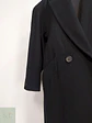 Abrigo Largo Negro Jones New York 100% Lana Virgen Talla 50 - Miniatura 10