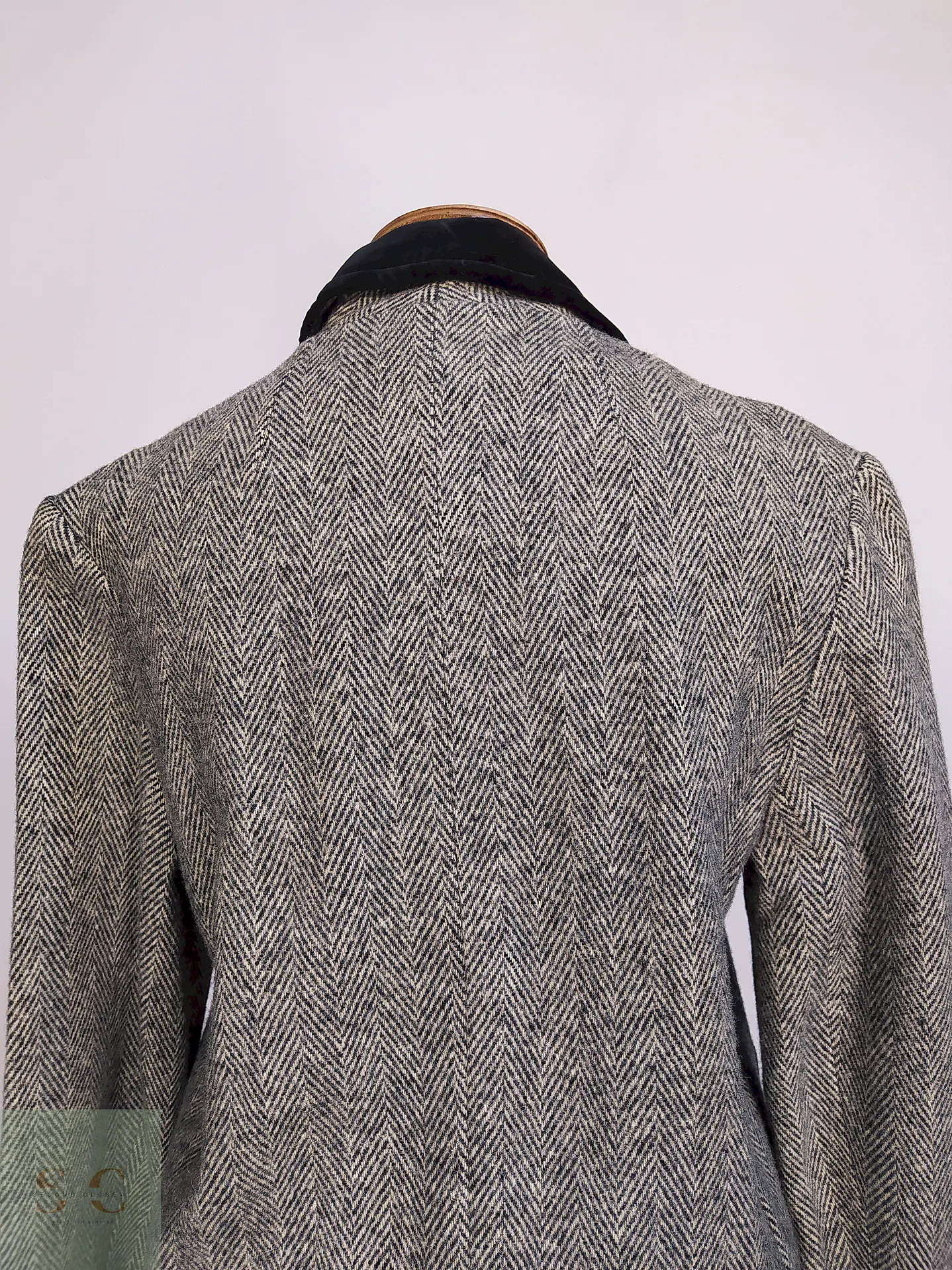 Abrigo Cruzado Dumas Gris 80% Lana Virgen Talla 44 14