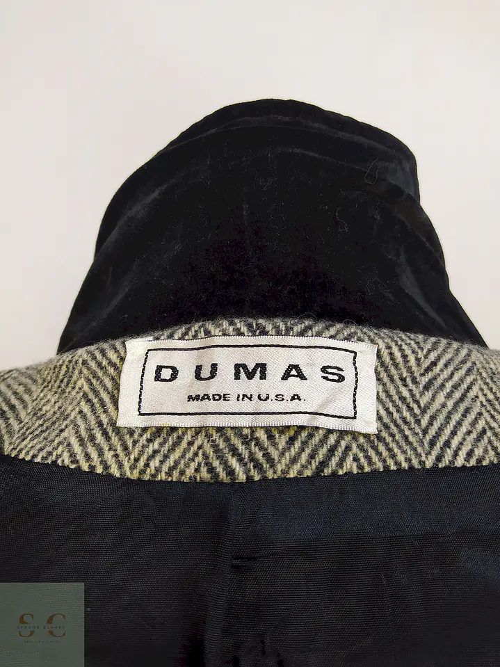 Abrigo Cruzado Dumas Gris 80% Lana Virgen Talla 44 15