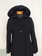 Abrigo Largo Negro con Gorro 100% Lana Talla 40 - Miniatura 7