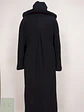Abrigo Largo Negro con Gorro 100% Lana Talla 40 - Miniatura 12