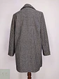 Abrigo Cruzado Alorna Dillards 100% Lana Virgen Pata de Gallo Negro Blanco Talla 44 - Miniatura 12
