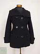 Abrigo Marinero Negro JLo 100% Lana Talla 42 - Miniatura 2