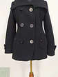 Abrigo Marinero Negro JLo 100% Lana Talla 42 - Miniatura 4