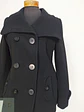 Abrigo Marinero Negro JLo 100% Lana Talla 42 - Miniatura 5