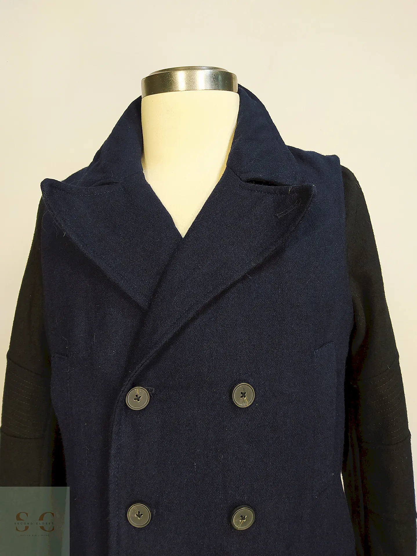 Marinero Azul y Negro Coesive & Co 50% Lana Talla SM 6
