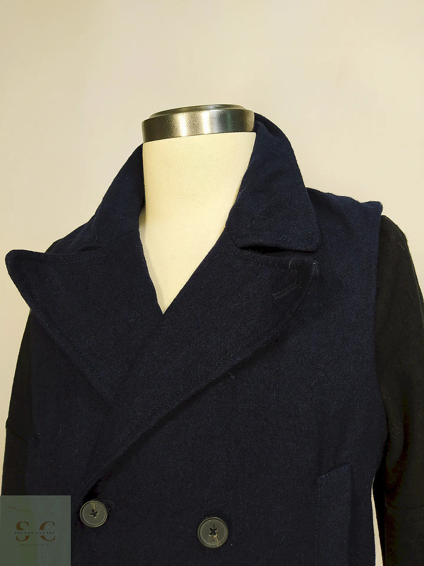 Marinero Azul y Negro Coesive & Co 50% Lana Talla SM 7