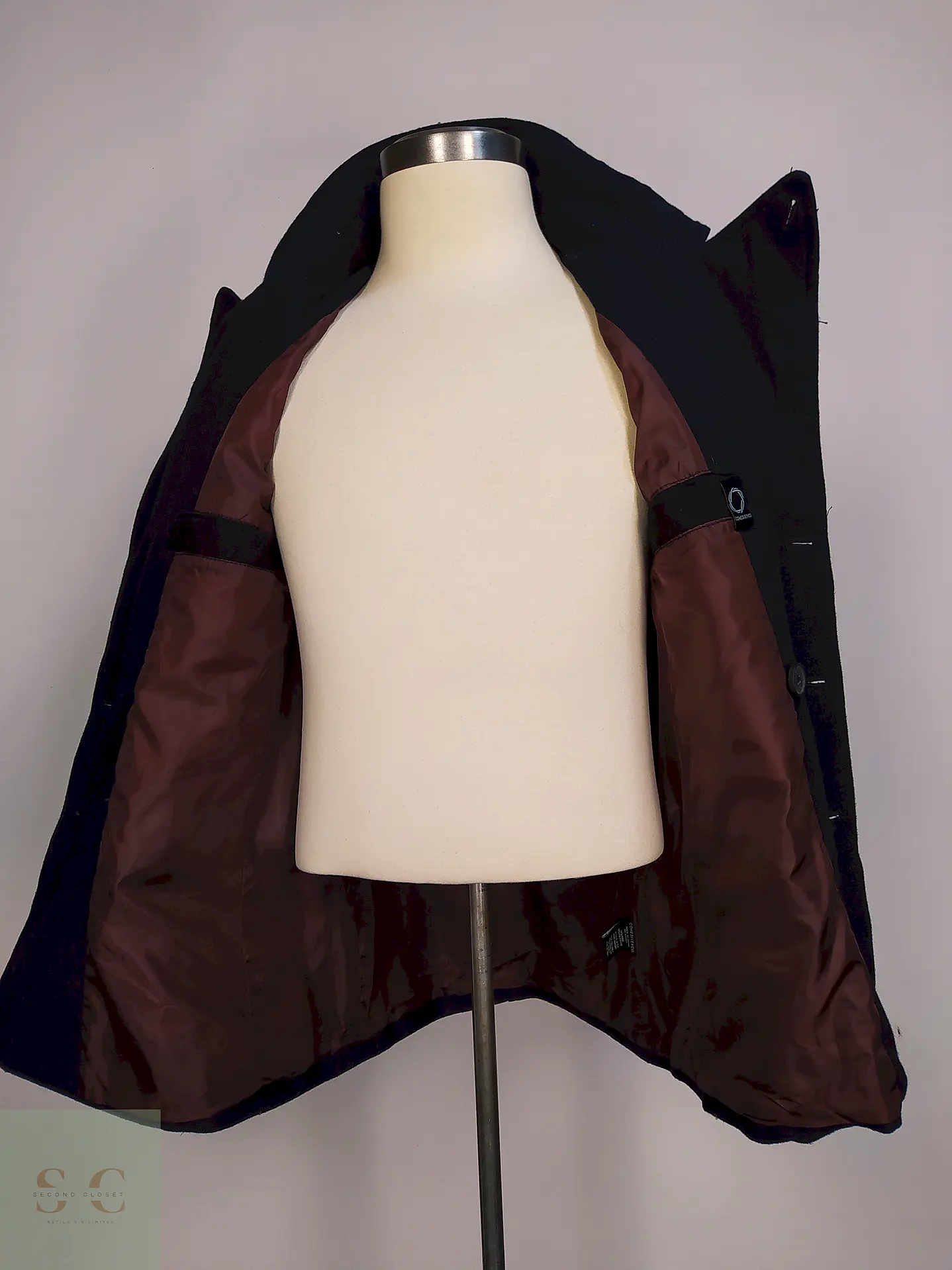 Marinero Azul y Negro Coesive & Co 50% Lana Talla SM 13