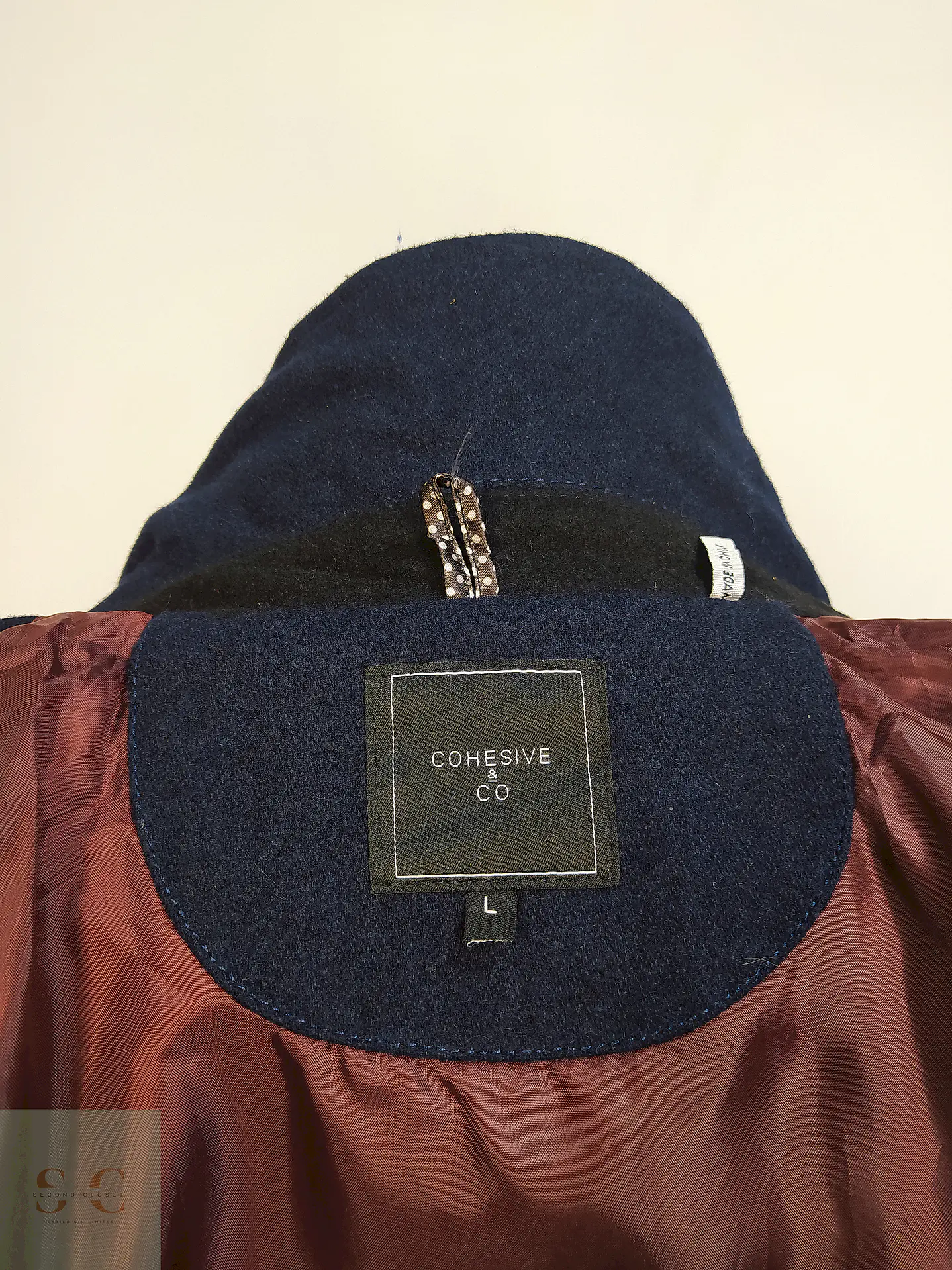 Marinero Azul y Negro Coesive & Co 50% Lana Talla SM 17