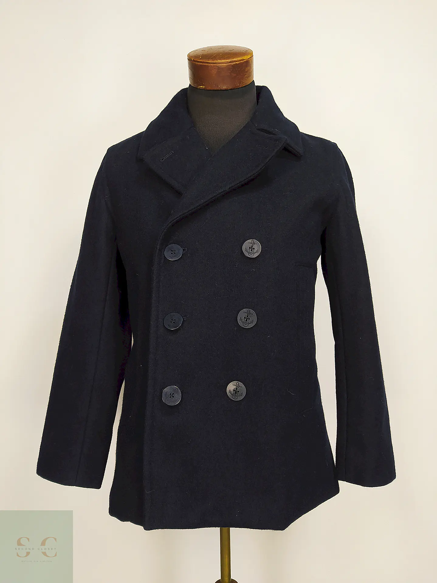 Marinero Azul Gap 60% Lana Gruesa Reciclada Talla S 2