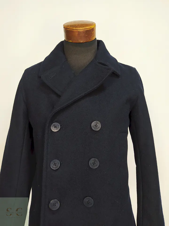 Marinero Azul Gap 60% Lana Gruesa Reciclada Talla S 11
