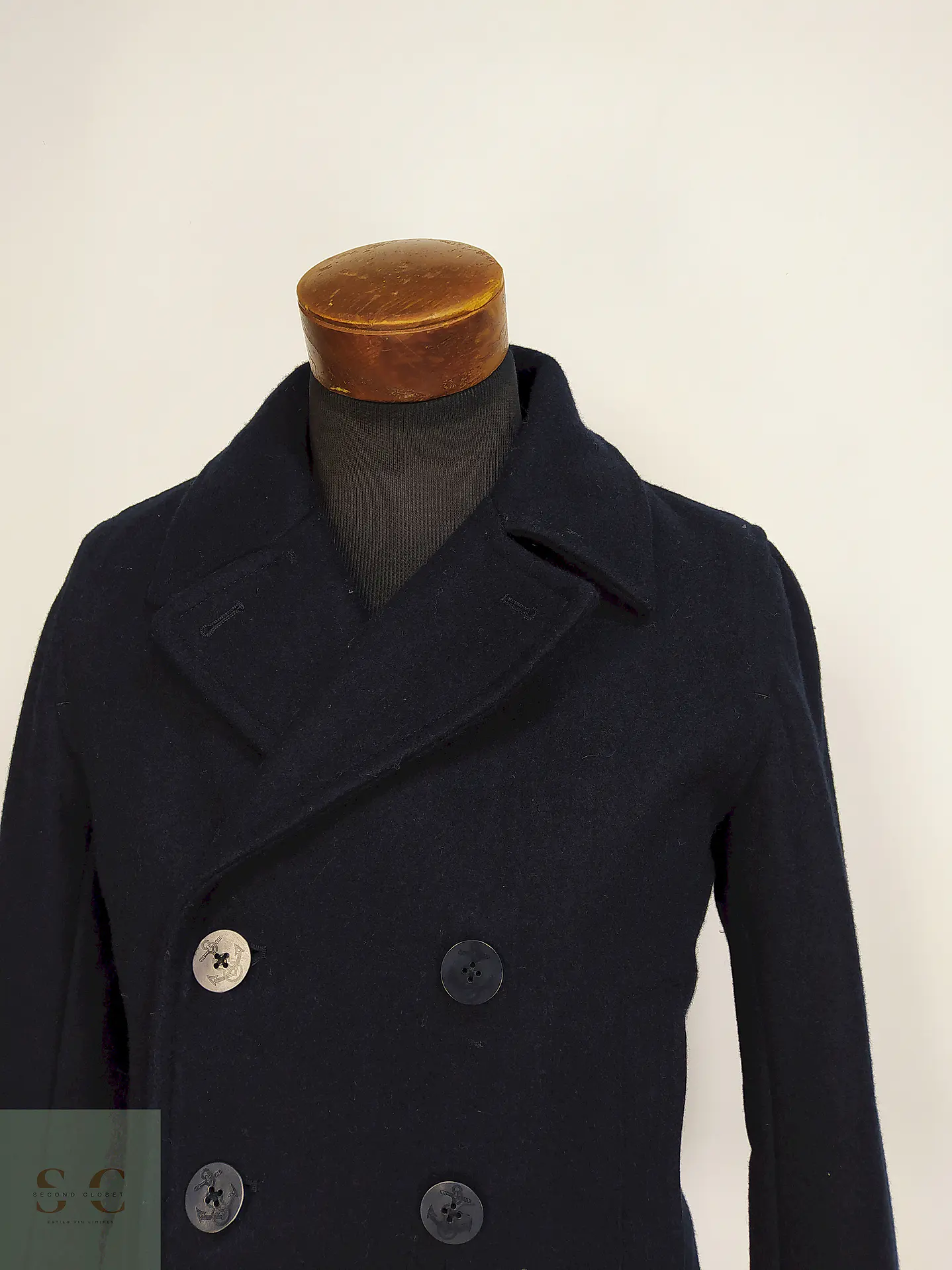 Marinero Azul Gap 60% Lana Gruesa Reciclada Talla S 12