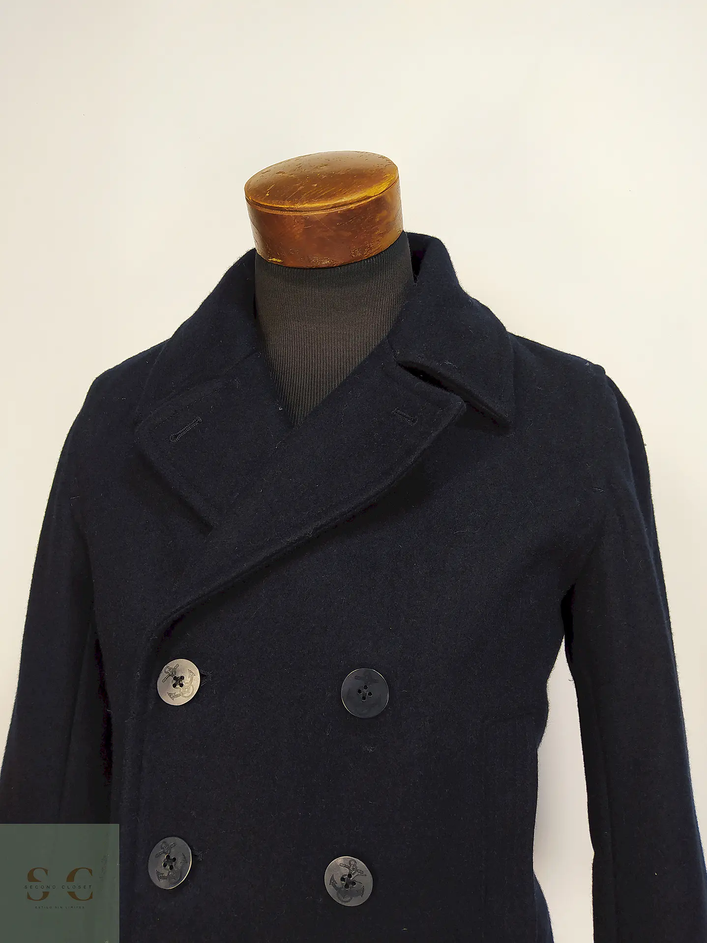 Marinero Azul Gap 60% Lana Gruesa Reciclada Talla S 13