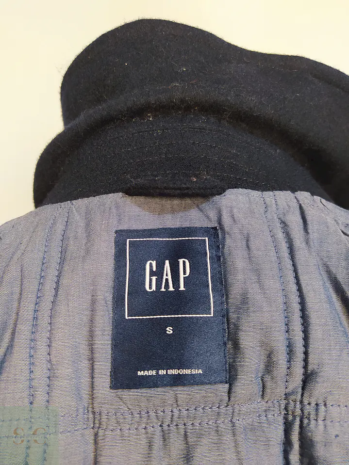 Marinero Azul Gap 60% Lana Gruesa Reciclada Talla S 20