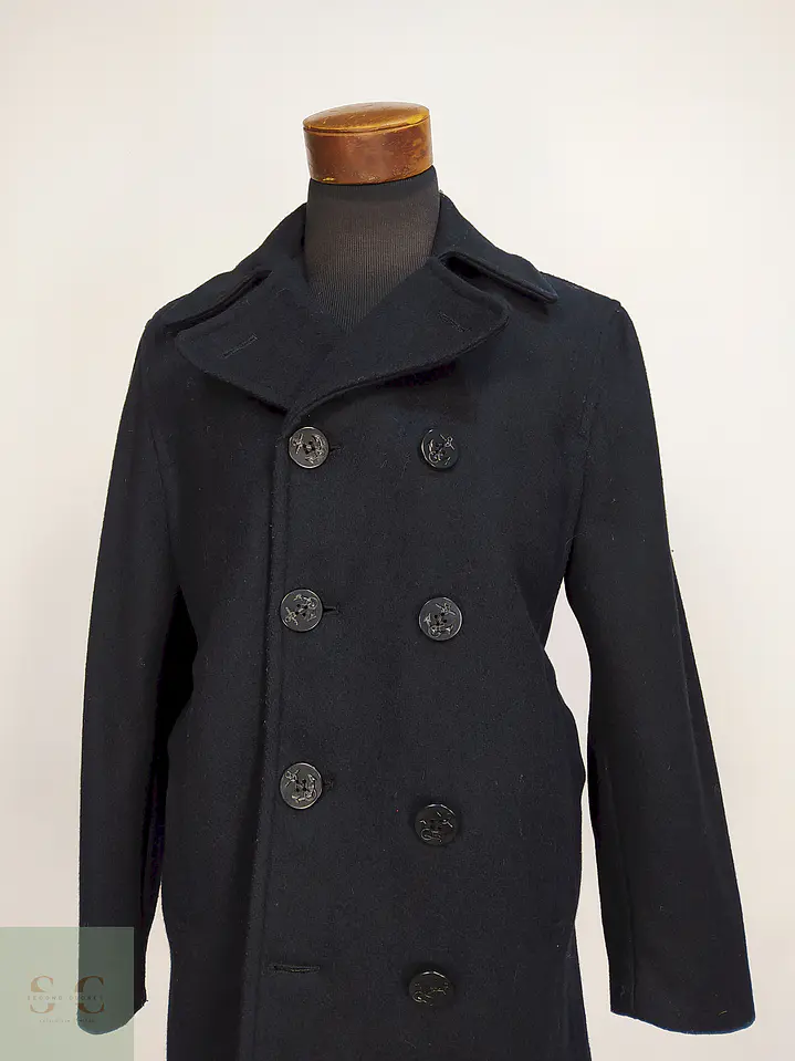 Marinero Azul Oscuro Aberdeen Hecho en USA 80% Lana Talla ML 3