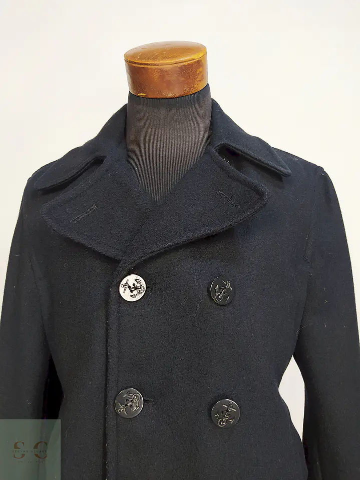 Marinero Azul Oscuro Aberdeen Hecho en USA 80% Lana Talla ML 5