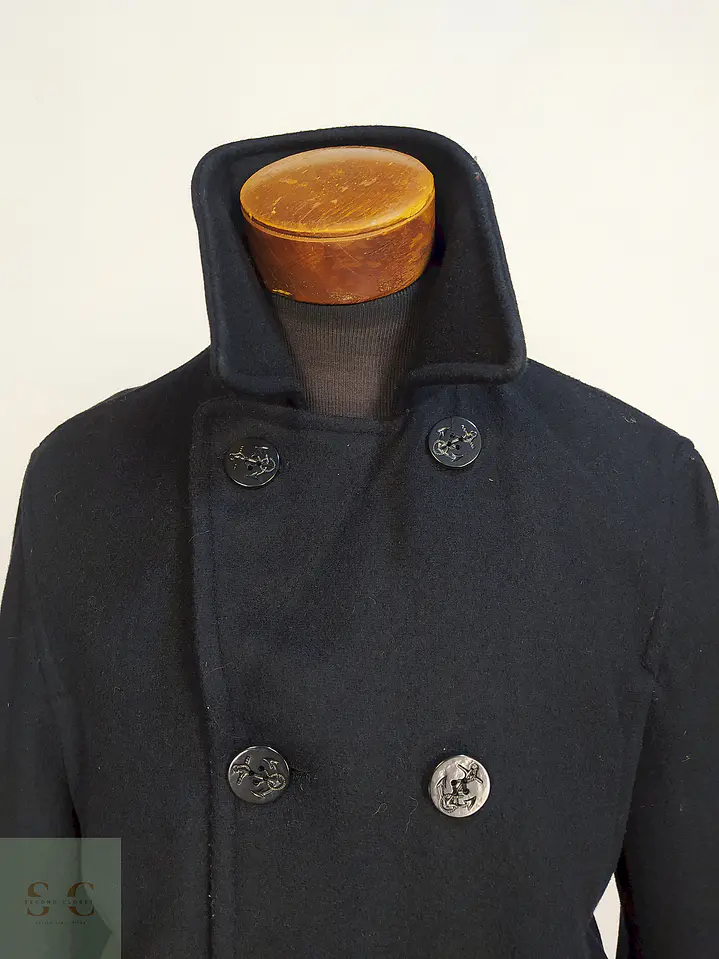 Marinero Azul Oscuro Aberdeen Hecho en USA 80% Lana Talla ML 6