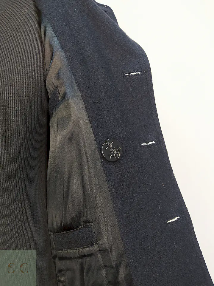 Marinero Azul Oscuro Aberdeen Hecho en USA 80% Lana Talla ML 8