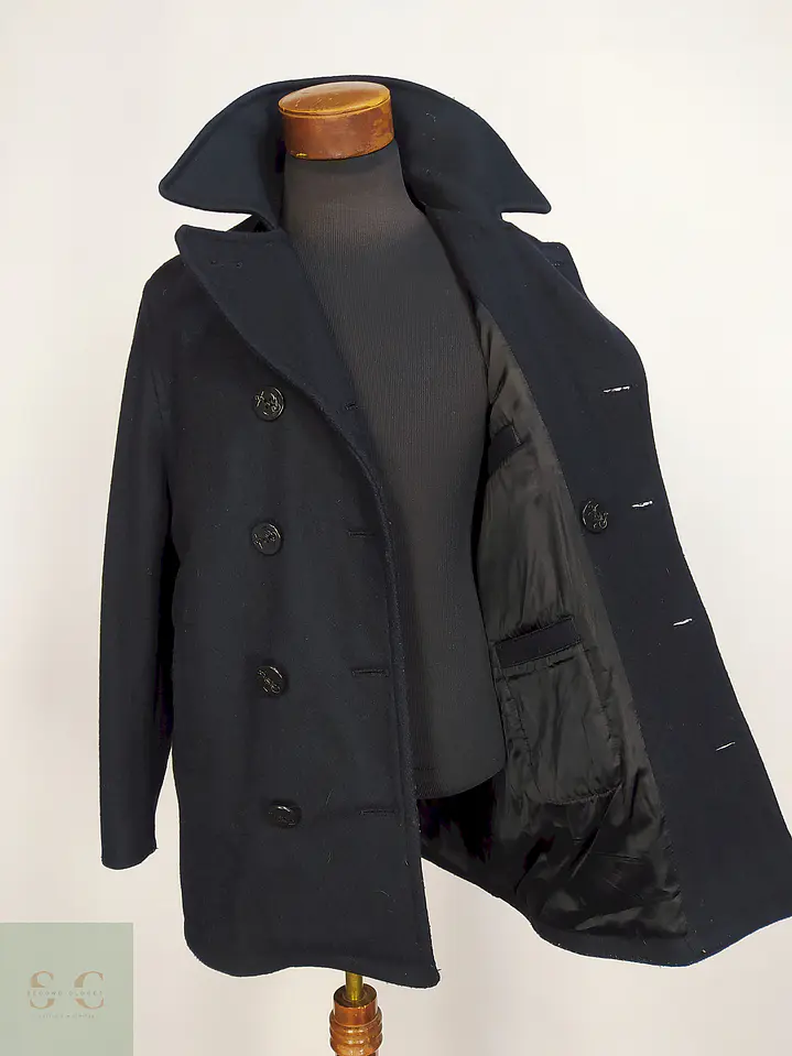 Marinero Azul Oscuro Aberdeen Hecho en USA 80% Lana Talla ML 9