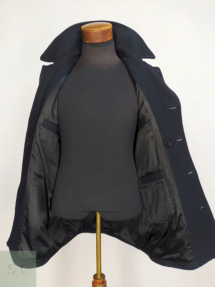 Marinero Azul Oscuro Aberdeen Hecho en USA 80% Lana Talla ML 10
